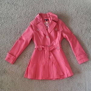 Coral Trench Coat, M
